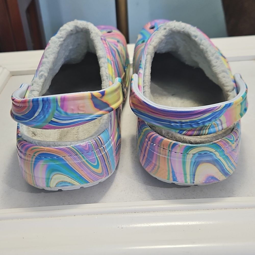 Crocs Baya Lined Multicolor Unisex Clogs Men's 8/ Women's 10 - Picture 4 of 7